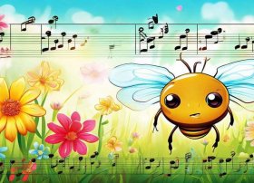 小蜜蜂儿童歌曲简谱版，小蜜蜂儿童歌曲简谱版图片