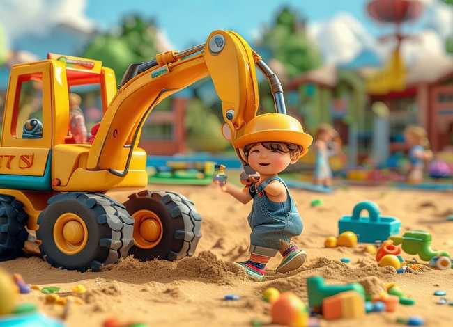 小朋友挖掘机的故事 小朋友挖掘机的故事大全