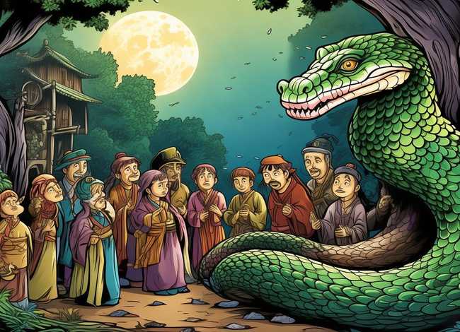 关于蛇的故事民间故事 - 关于蛇的故事民间故事连环画图片