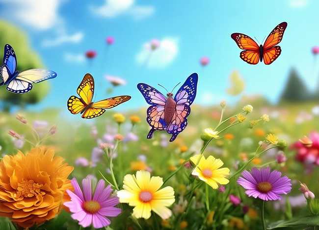 儿童故事三只蝴蝶去找花 - 三只蝴蝶幼儿故事 儿童故事三只蝴蝶去找花 - 三只蝴蝶幼儿故事