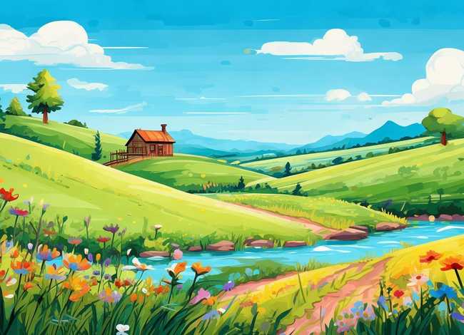 二年级儿童画简单又漂亮田园风光图片、二年级儿童画简单又漂亮田园风光图片大全 二年级儿童画简单又漂亮田园风光图片、二年级儿童画简单又漂亮田园风光图片大全
