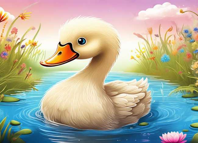 丑小鸭儿童故事插图;丑小鸭插图儿童画 丑小鸭儿童故事插图;丑小鸭插图儿童画