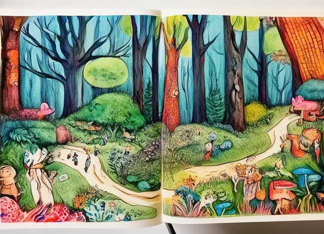 英文绘本插画手绘，英文绘本插画手绘图片