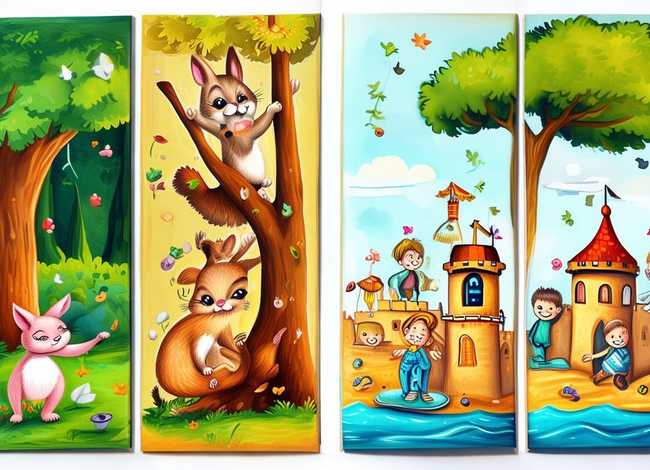 儿童故事插画电子版,儿童故事插画手绘版四格 儿童故事插画电子版,儿童故事插画手绘版四格