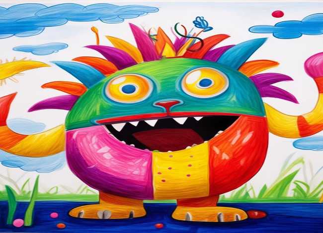 怪兽儿童画二年级 怪兽儿童画二年级图片大全