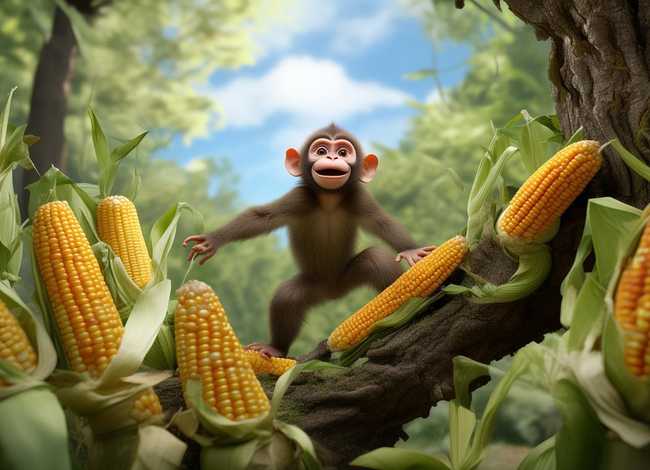 小猴子掰玉米的故事原文、小猴子掰玉米的故事原文视频