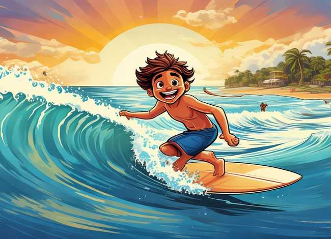 冲浪绘本、冲浪绘本故事