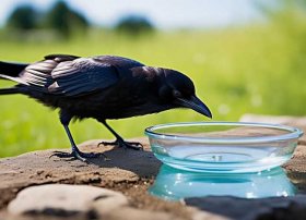 小乌鸦喝水儿童故事 - 小朋友乌鸦喝水的故事视频