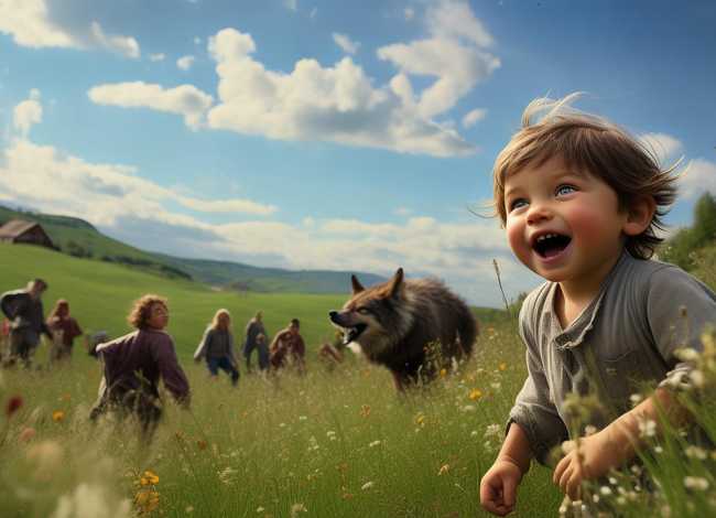 儿童狼来了的故事，小儿故事狼来了