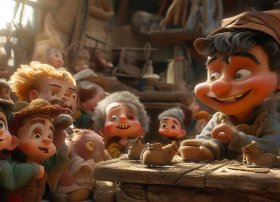 儿童故事鞋匠与小矮人、鞋匠与小矮人故事视频