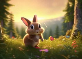 儿童故事兔兔找妈妈 - 小兔子找妈妈的故事让我看看照片吧