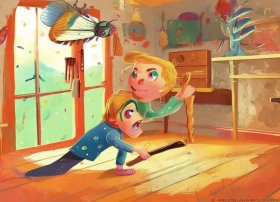 打苍蝇的故事绘本，打苍蝇的故事绘本图片