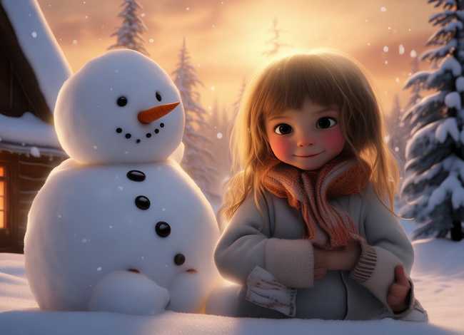 儿童故事雪孩子电影；电影雪孩子的故事