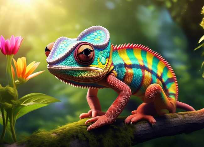 变色龙小故事（变色龙故事绘本）