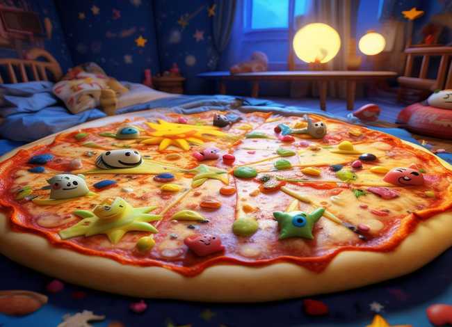 儿童睡前故事披萨，香甜的披萨饼幼儿故事