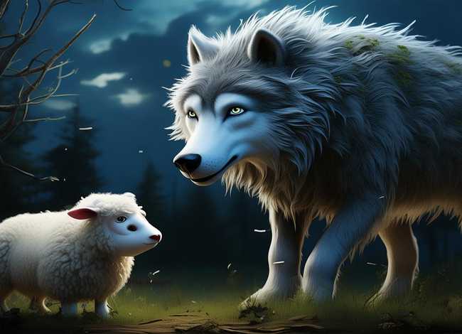 大灰狼吃小羊的故事，大灰狼吃小羊的故事睡前故事