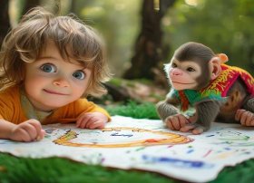 儿童寓言故事最新画蛇添足 - 寓言故事画蛇添足图片