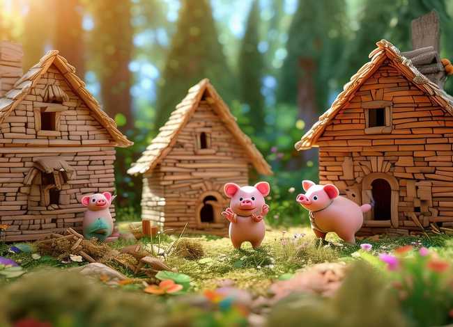 儿童故事大全100篇三只小猪、少儿故事大全免费听故事三只小猪