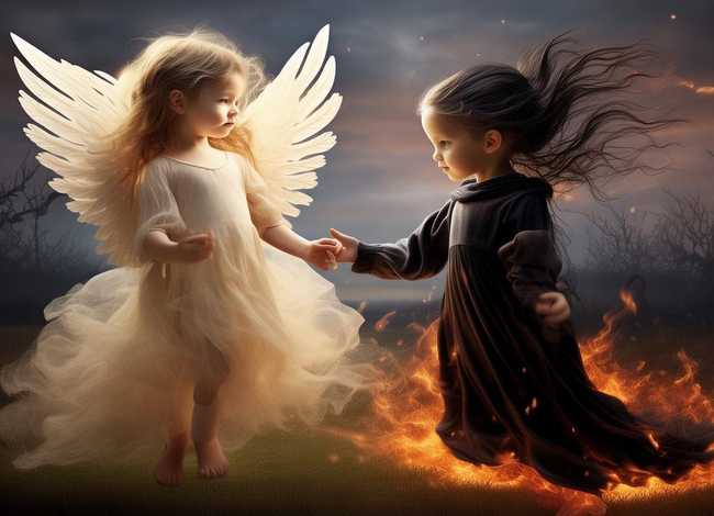天使与恶魔儿童故事 - 天使与恶魔故事(短篇)