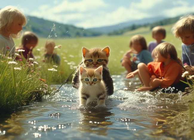 小猫钓鱼故事儿童完整3-6岁 - 小猫钓鱼的故事完整版