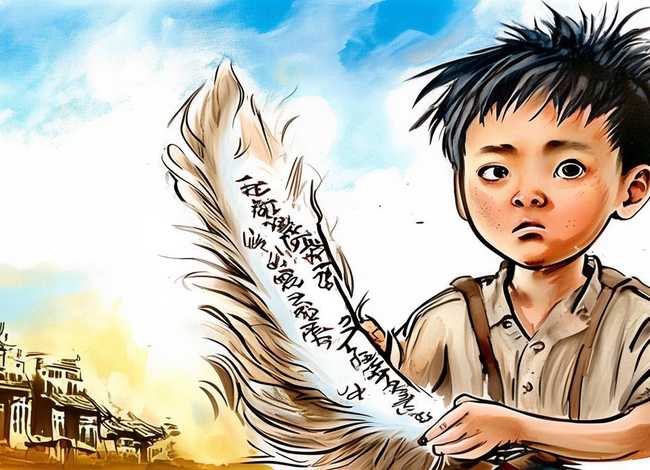 鸡毛信的故事儿童版图片、少儿讲鸡毛信的故事怎么讲