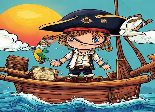 儿童海盗简笔画、儿童海盗简笔画图片