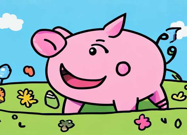 小猪佩奇儿童画简笔画 - 播放小猪佩奇儿童简笔画