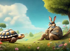 龟兔赛跑故事 - 龟兔赛跑故事图片