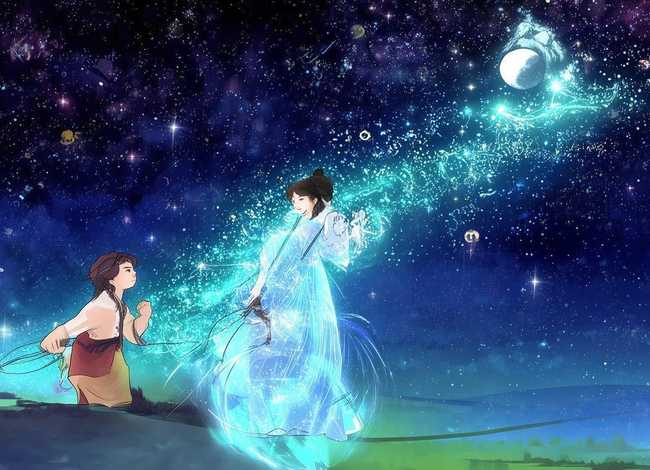 故事贴纸画,故事贴纸画之牛郎织女 故事贴纸画,故事贴纸画之牛郎织女