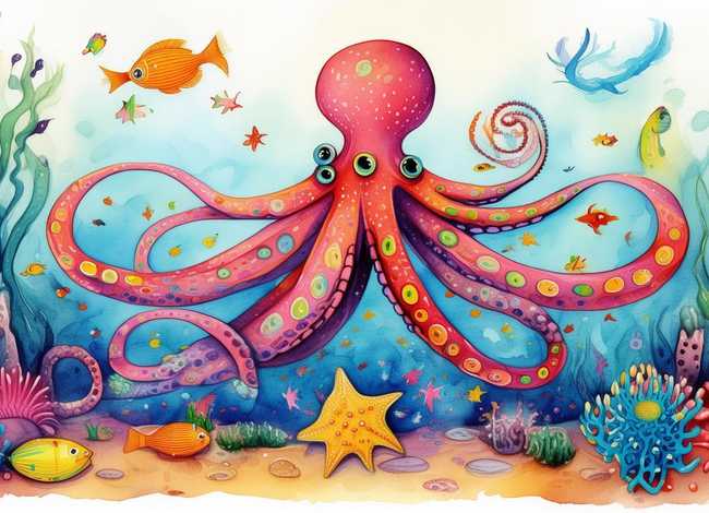 八爪鱼绘本（八爪鱼绘本英语）