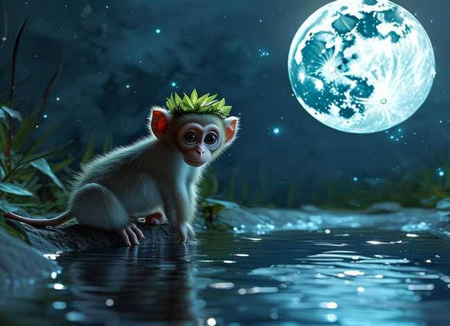 儿童睡前故事猴子捞月亮（幼儿睡前故事猴子捞月亮）