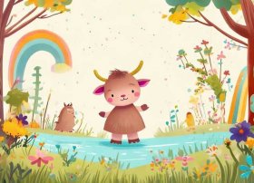 小奶牛的童话故事，小奶牛的故事绘本