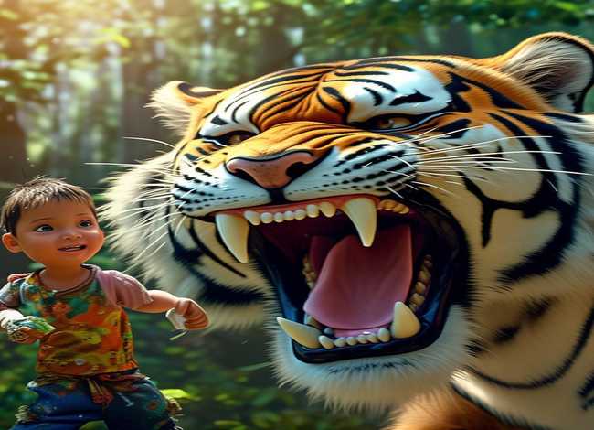 儿童故事虎口拔牙寓意（虎口拔牙寓言故事表演）