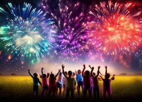 儿童故事烟花图片（儿童烟花的画法图片）