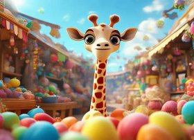 儿童编故事 长颈鹿买东西、长颈鹿幼儿故事