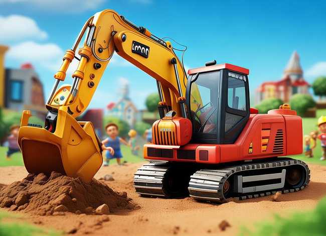 儿童故事动画片挖掘机，儿童片挖掘机动画片