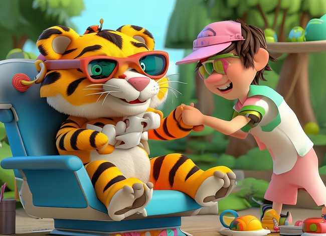 儿童故事视频老虎拔牙 - 幼儿故事老虎拔牙视频