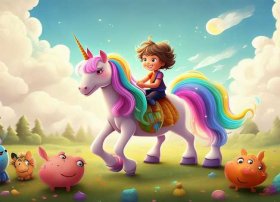 儿童自创故事配画，自创幼儿故事100字