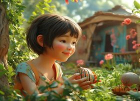 儿童田螺姑娘的故事 幼儿故事田螺姑娘