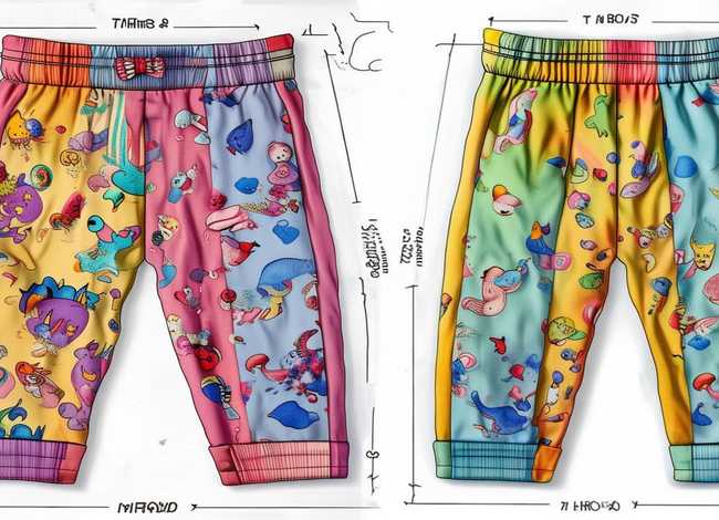 儿童裤子设计图；儿童裤子设计图纸