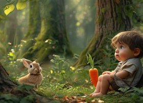 儿童故事守株待兔背景模板；守株待兔讲故事背景音乐