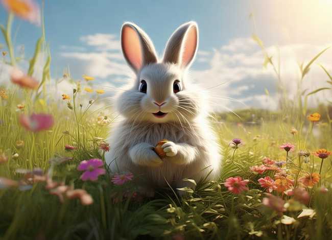 幼儿童话故事简短易记小白兔（幼儿简短故事大全聪明的小白兔）