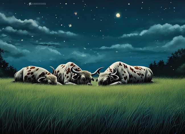 三头公牛的睡前故事、三头公牛的睡前故事图片