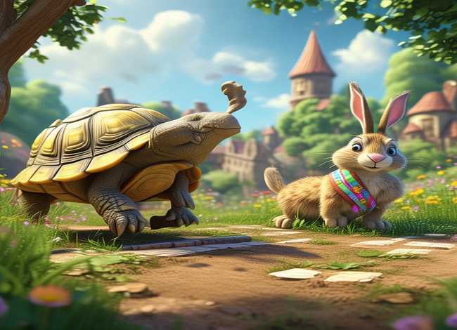 儿童故事新编龟兔赛跑 - 故事新编龟兔赛跑优秀