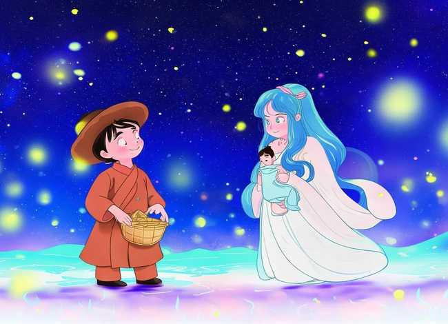牛郎织女儿童动画;牛郎织女儿童动画图片 牛郎织女儿童动画;牛郎织女儿童动画图片