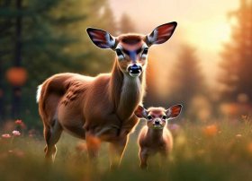 关于母鹿救小鹿的故事；关于母鹿救小鹿的故事作文