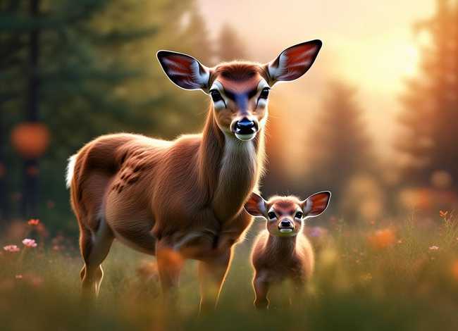 关于母鹿救小鹿的故事；关于母鹿救小鹿的故事作文