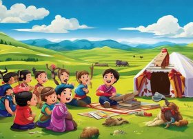 儿童蒙古故事绘本，蒙古族绘本故事