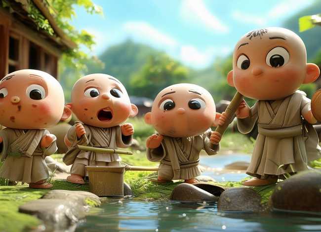 儿童故事三个和尚完整版、少儿故事三个和尚