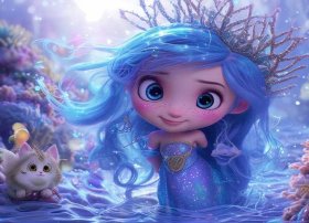 美人鱼小公主故事 - 猫小帅故事美人鱼公主